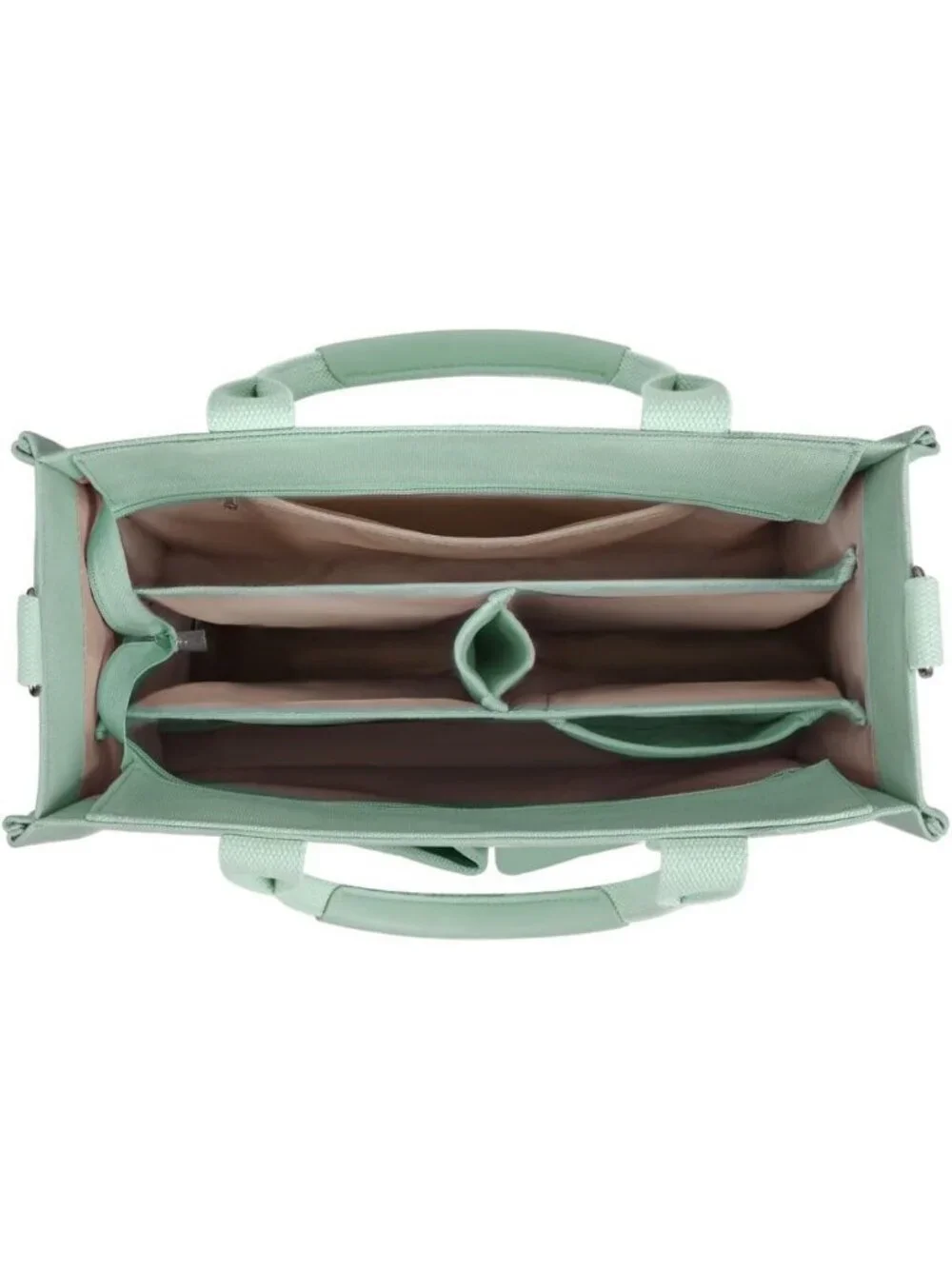 Stylish Multi-Compartment Canvas Tote Bag for Women - Perfect for Work & Travel